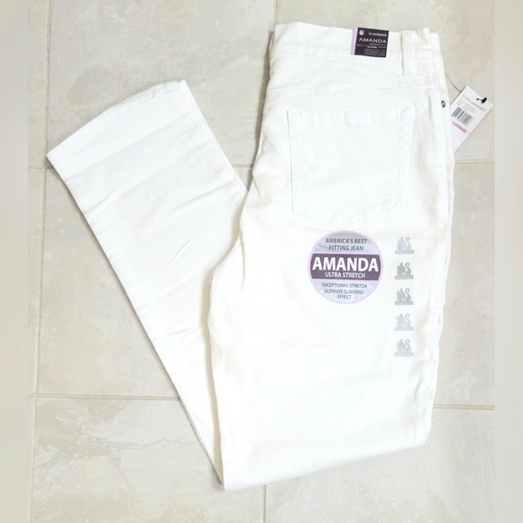 Gloria Vanderbilt Denim - Gloria Vanderbilt Jeans White Straight Leg - Amanda